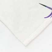 パープルユニコーンフリースブランケット、大 フリースブランケット (角)