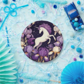 パープルユニコーン虹彩ユニコーン虹彩 ペーパープレート (パーティー)