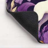 パープルユニコーン虹彩ユニコーン虹彩 マウスパッド (コーナー)