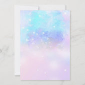 パープルユニコーン誕生日パーティー 招待状 (裏面)