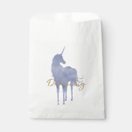 パープルユニコーン金ゴールドグリッタードリームビッグスパークル フェイバーバッグ