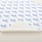 パープルユニコーン金ゴールドグリッターハート シェルパブランケット (3/4)