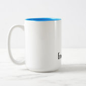 パープルユニコーン金ゴールドグリッターパーソナライズされたハート ツートーンマグカップ (左)