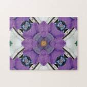 パープルユニークホワイトパズルチャレンジ ジグソーパズル (横)