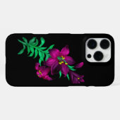 パープルユリ iPhoneケース (裏面横)