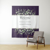 パープルユーカリ ウェディング ウェルカム タペストリー (インサイチュ)