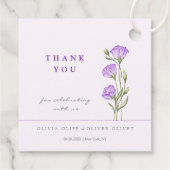 パープルユーストマ結婚スに感謝 フェイバータグ (裏面)