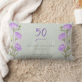 パープルユーストマ結婚スの50周年 ランバークッション (ブランケット)