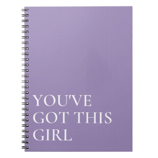 パープルユー得ザの感動的引用文 ノートブック (正面)