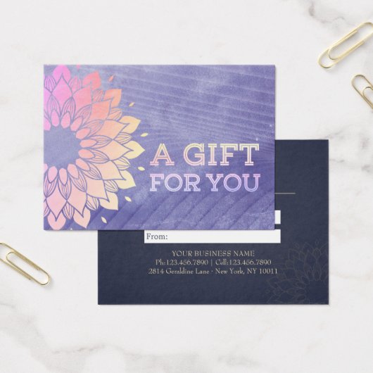 パープルヨガインストラクターバラ金ゴールドマンダラ (オフィス)