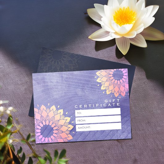 パープルヨガインストラクターバラ金ゴールドマンダラ