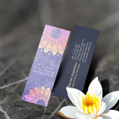 パープルヨガインストラクターバラ金ゴールドマンダラ スキニー名刺