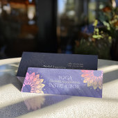 パープルヨガインストラクターバラ金ゴールドマンダラ スキニー名刺