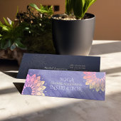 パープルヨガインストラクターバラ金ゴールドマンダラ スキニー名刺