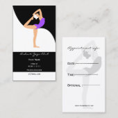 パープルヨガ名刺 予約カード (正面/裏面)