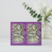 パープルヨギニス踊り ポストカード (スタンド正面)