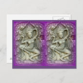 パープルヨギニス踊り ポストカード (正面/裏面)
