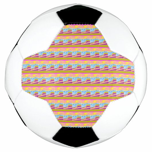 パープルヨット サッカーボール (正面)