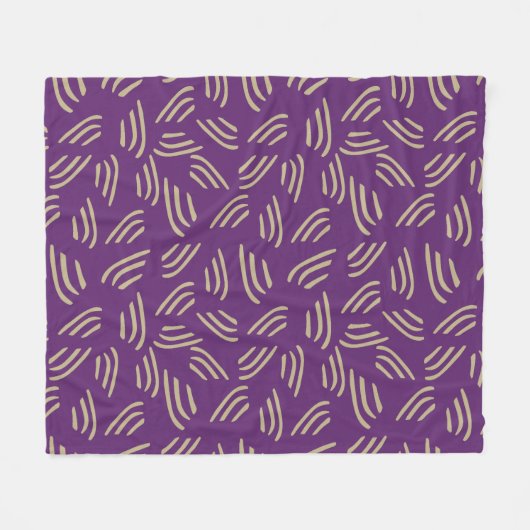 パープルライオーガニックンフリースブランケット フリースブランケット (正面(横))