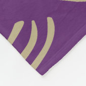 パープルライオーガニックンフリースブランケット フリースブランケット (角)