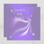 パープルライツ20th誕生日パーティー 招待状 (正面/裏面)