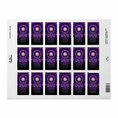 パープルライトマンダラビジネスマーケティング ラベル (フルシート)