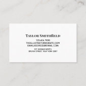 パープルライトモダン名刺 名刺 (裏面)