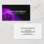 パープルライトモダン名刺 名刺 (正面/裏面)