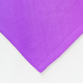 パープルライト霊気マスターデザイン フリースブランケット (角)