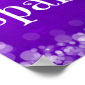 パープルライブラブスパークル引用文 ポスター (角)