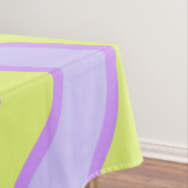 パープルライムストライプグルーヴィ鮮やか春夏 テーブルクロス (インサイチュ)