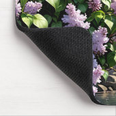 パープルライラックと滝 マウスパッド (コーナー)