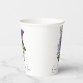 パープルライラックのブライダルシャワー 紙コップ (右)