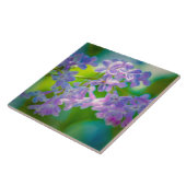 パープルライラックの花 タイル (側面)