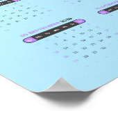 パープルライラックウォール2026カレンダー ポスター (角)