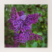 パープルライラックオン春デイアクリルプリント ジグソーパズル (横)