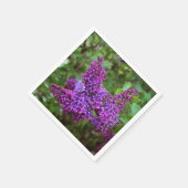 パープルライラック春の日 スタンダードカクテルナプキン (角)