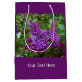 パープルライラック春の日 ミディアムペーパーバッグ (正面)