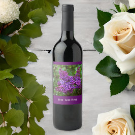パープルライラック春の日 ワインラベル