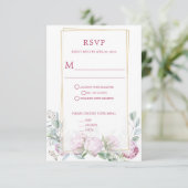 パープルライラックRSVP - Amy 出欠カード (スタンド正面)