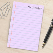 パープルラインノートブック紙 ポストイット