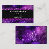 パープルライン石の天水色 名刺 (正面/裏面)