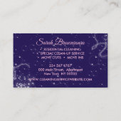 パープルラグジュアリークリーニングサービスメイドジャニージョール 名刺 (裏面)