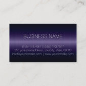 パープルラグジュアリーステンレスメタルモノグラム 名刺 (裏面)