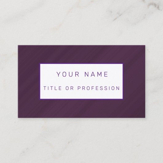 パープルラグジュアリービジネスカード 名刺 (正面)