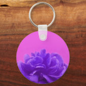 パープルラズベリエレガントーフローラ キーホルダー (正面)