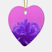パープルラズベリエレガントーフローラ セラミックオーナメント (左)