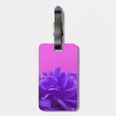 パープルラズベリエレガントーフローラ ラゲッジタグ (裏面縦)