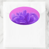 パープルラズベリエレガントーフローラ 楕円形シール (バッグ)