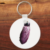 パープルラッキーラビットズ足 キーホルダー (正面)